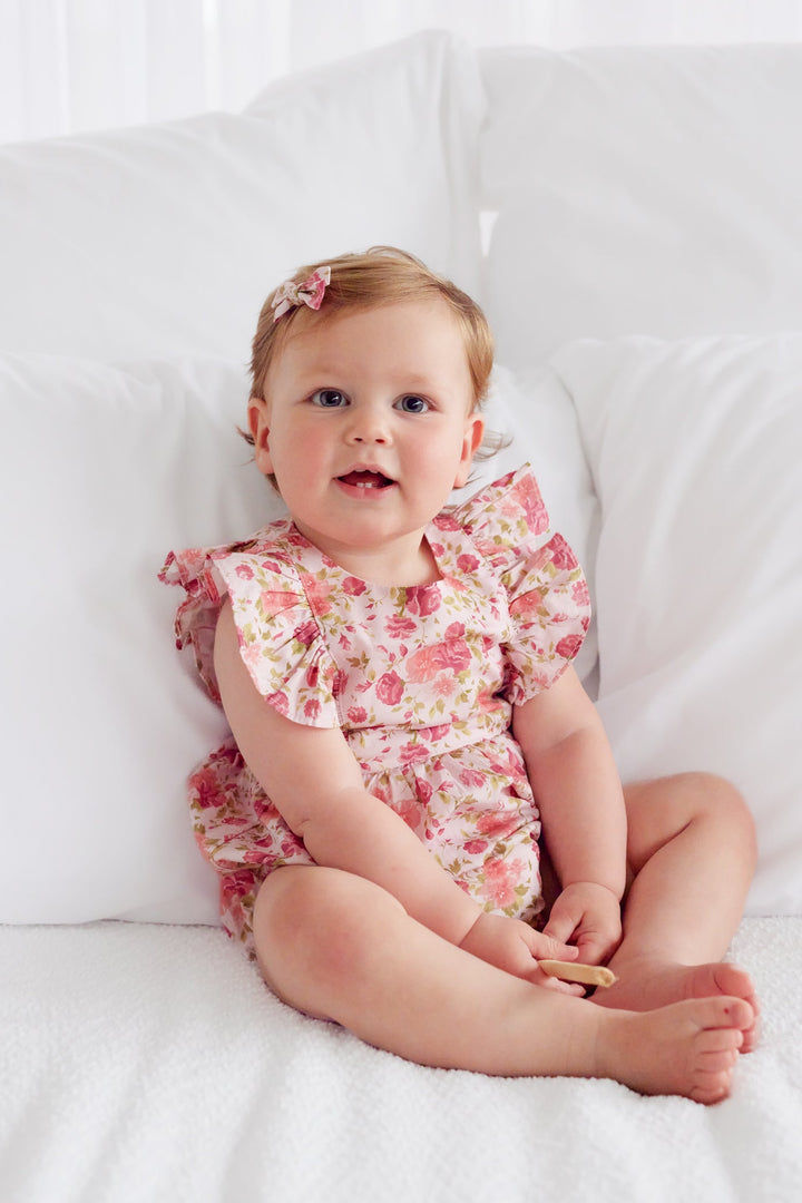 Ruffle Zipper Romper - Rachael