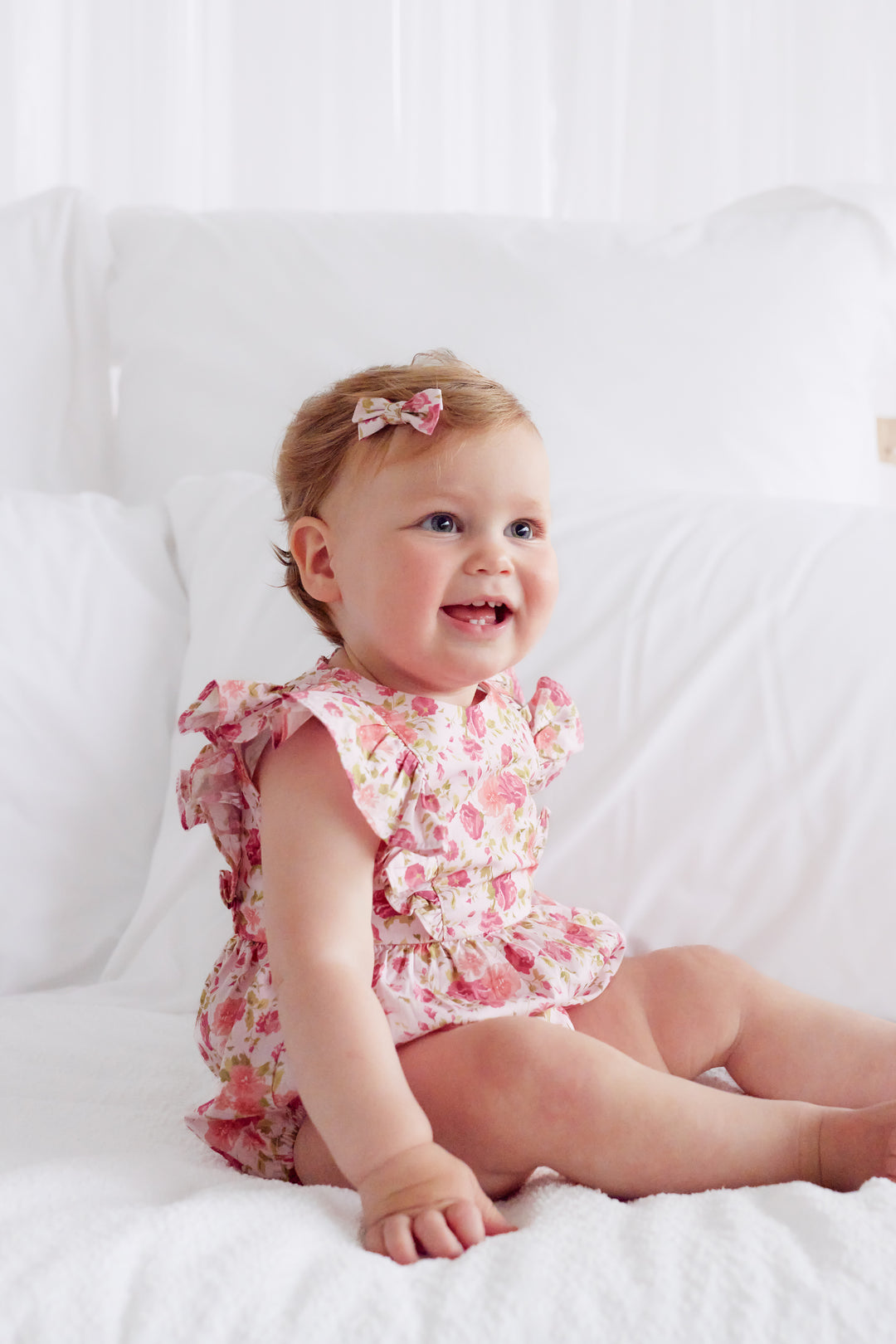 Ruffle Zipper Romper - Rachael