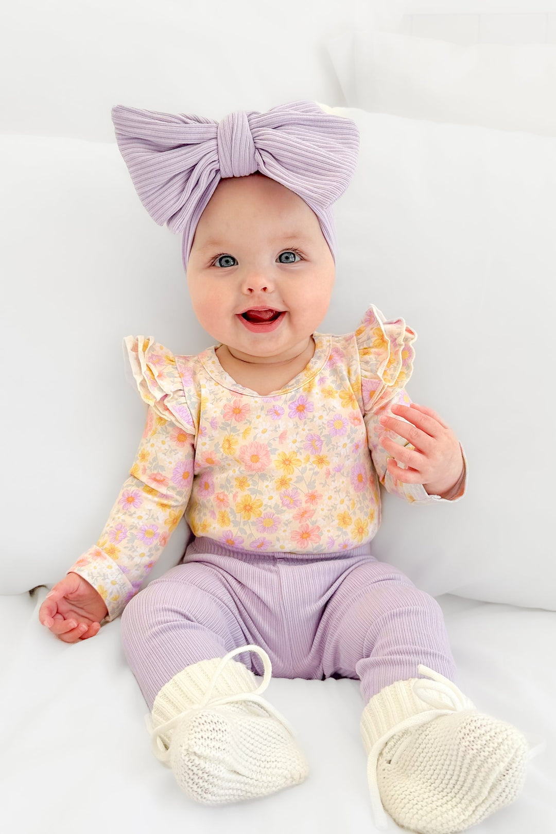 Floral Long Sleeve Flutter - Remi
