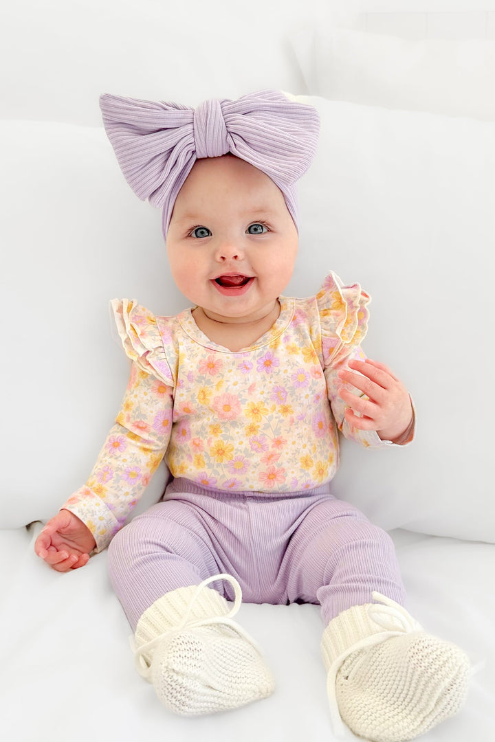 Floral Long Sleeve Flutter - Remi