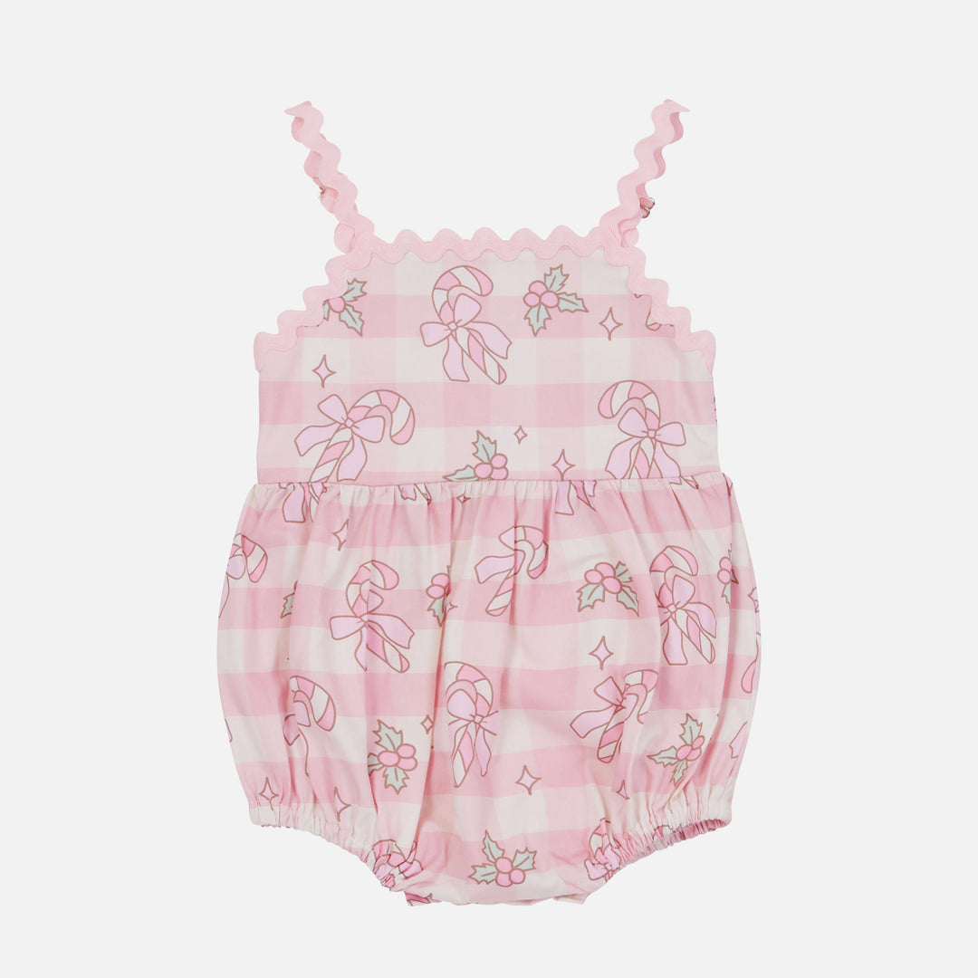 Ric Rac Romper - Candy Cane Lane