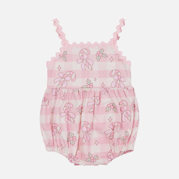 Ric Rac Romper - Candy Cane Lane
