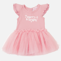 Embroidered Cozy Summer Tutu Dress - Rosewater