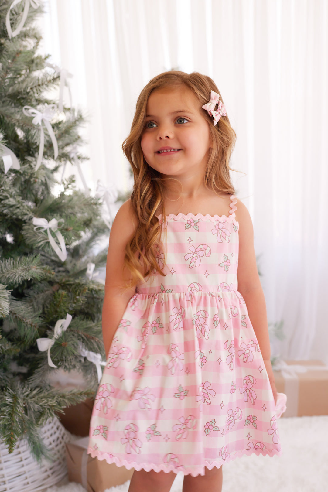 Ric Rac Dress - Candy Cane Lane