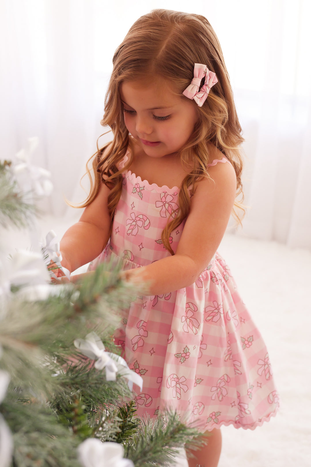 Ric Rac Dress - Candy Cane Lane