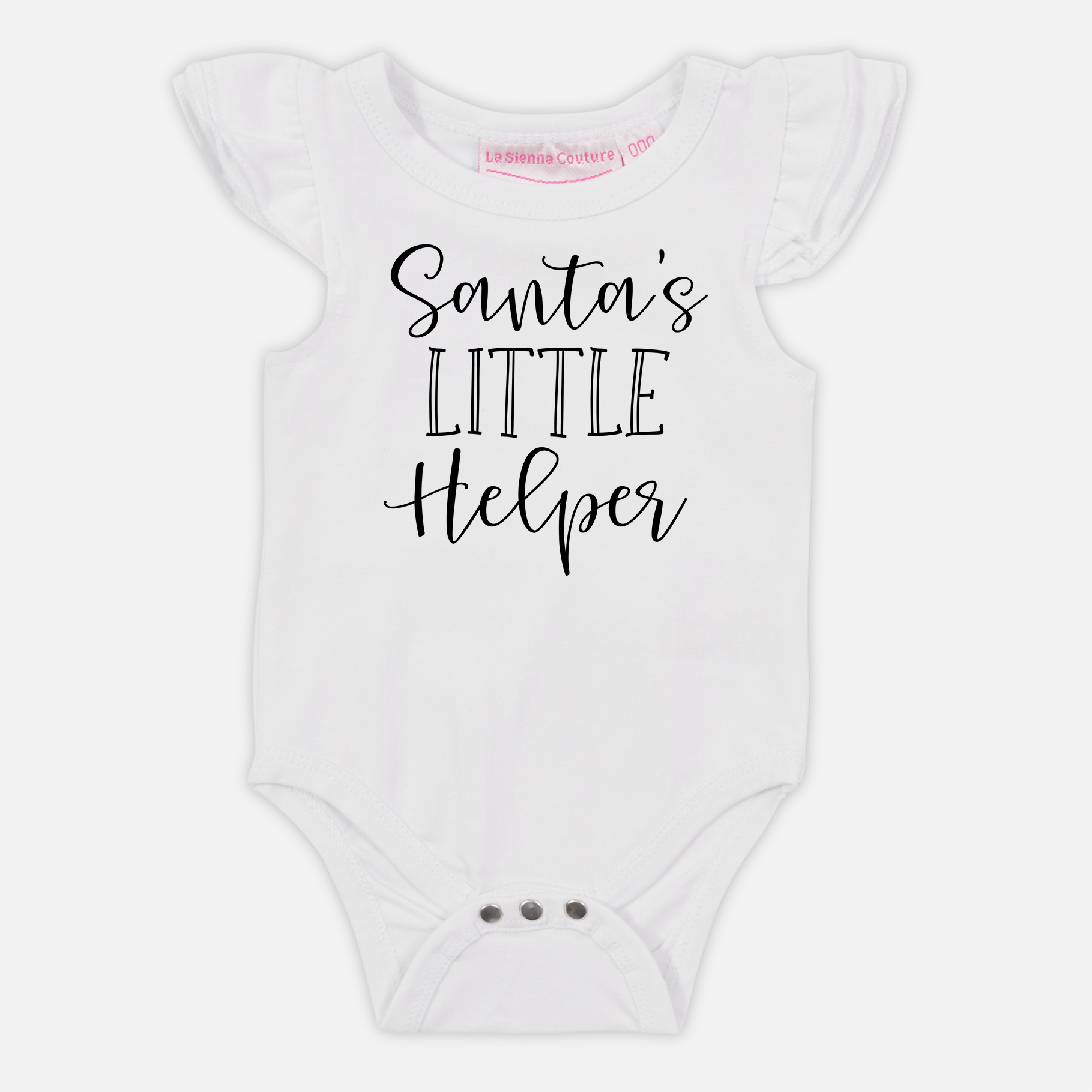Santa's Little Helper - Short Sleeve Flutter - Custom