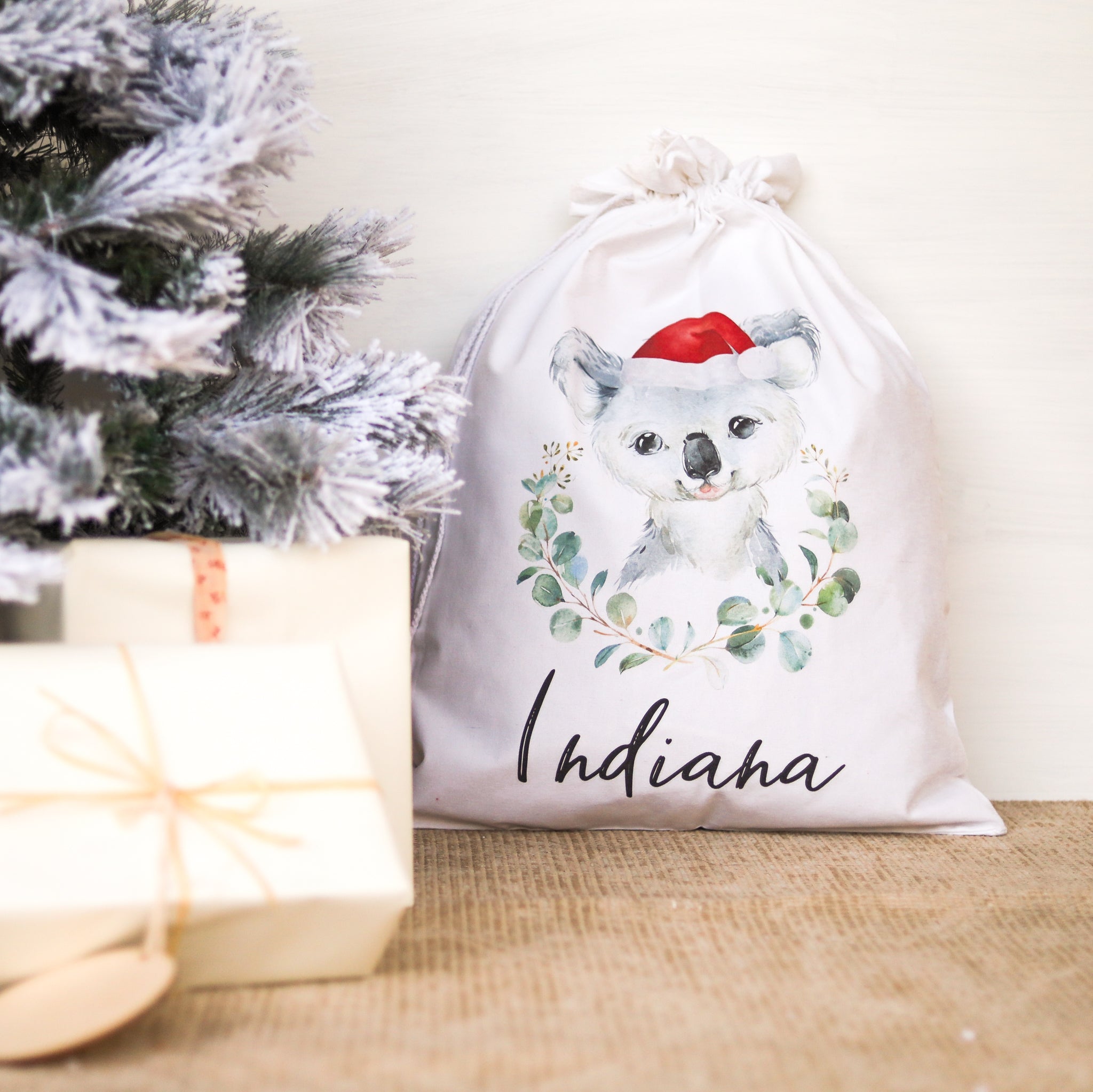 Santa Sack - Koala - Custom Name