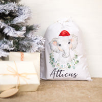 Santa Sack - Elephant - Custom Name