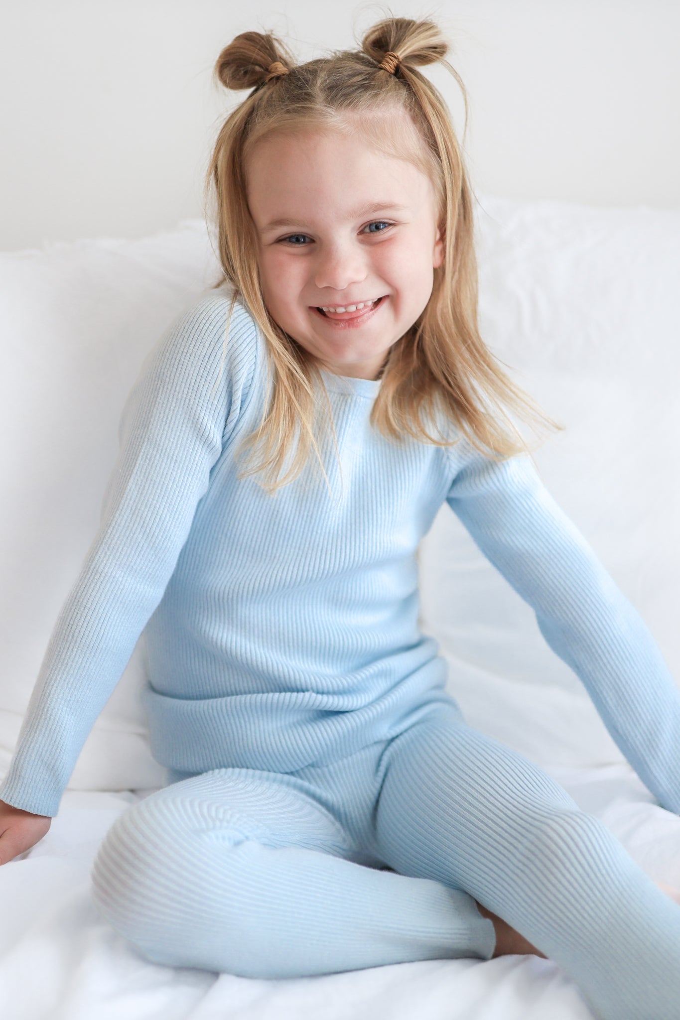Knitted Bodysuit/Top - Sky Blue – La Sienna Couture