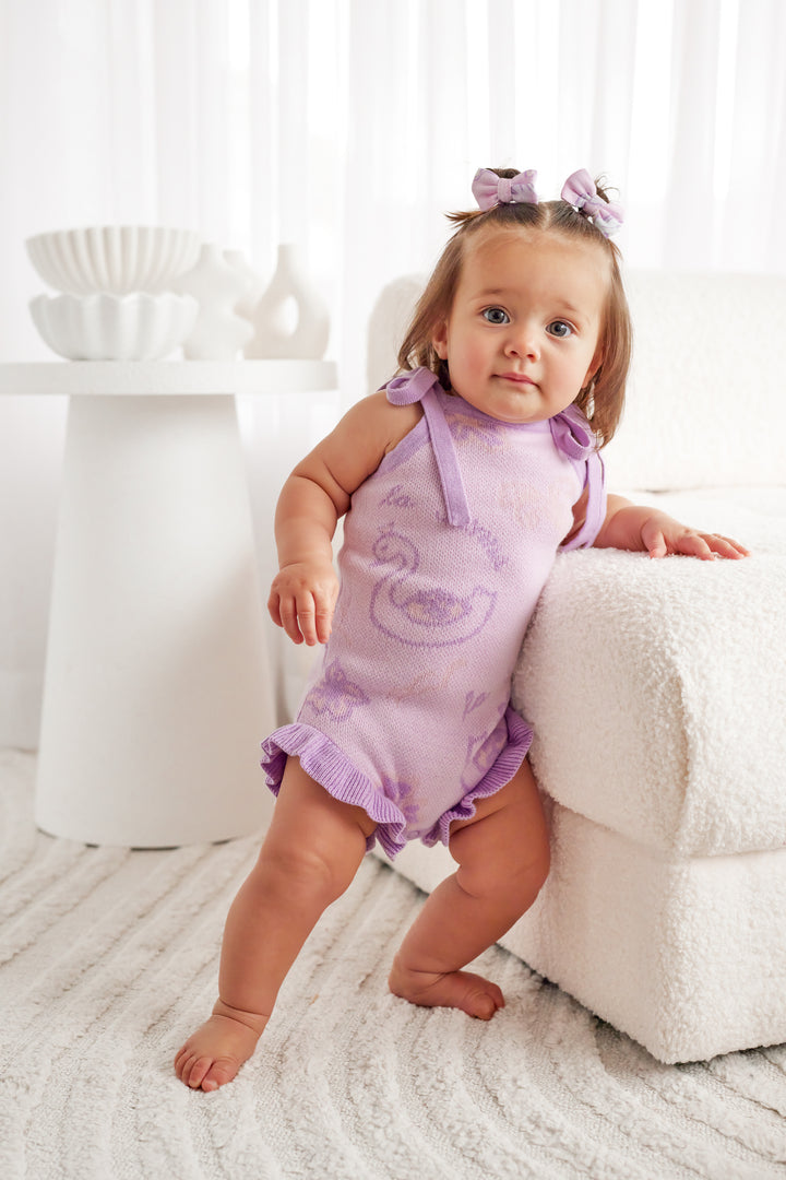Summer Frill Romper - Swan