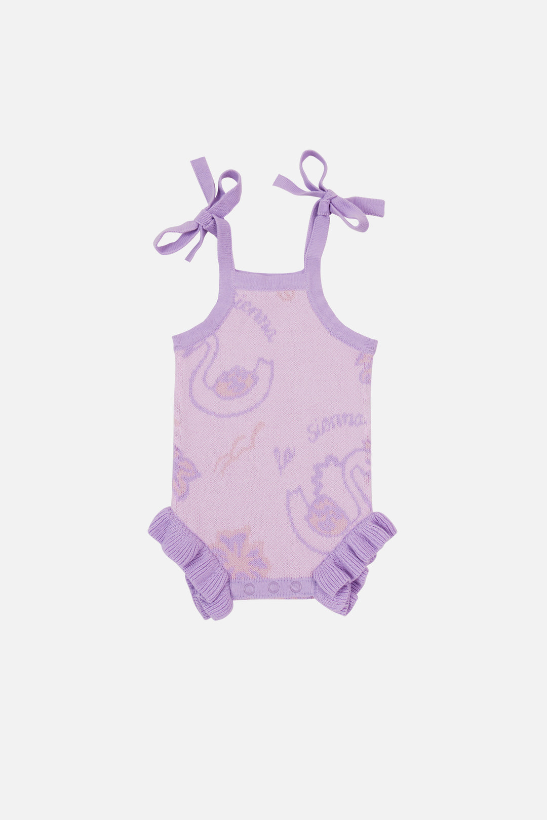 Summer Frill Romper - Swan