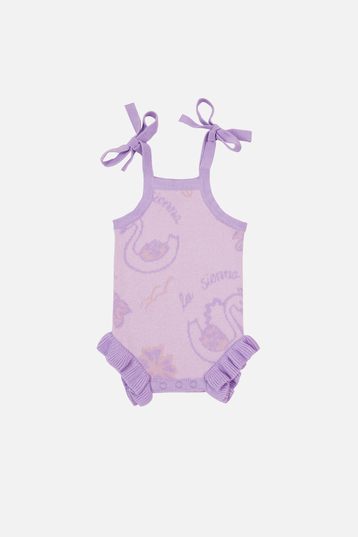 Summer Frill Romper - Swan