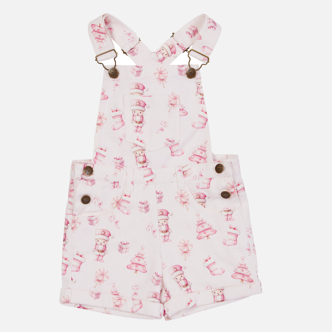 Summer Overalls - Pink Nutcracker