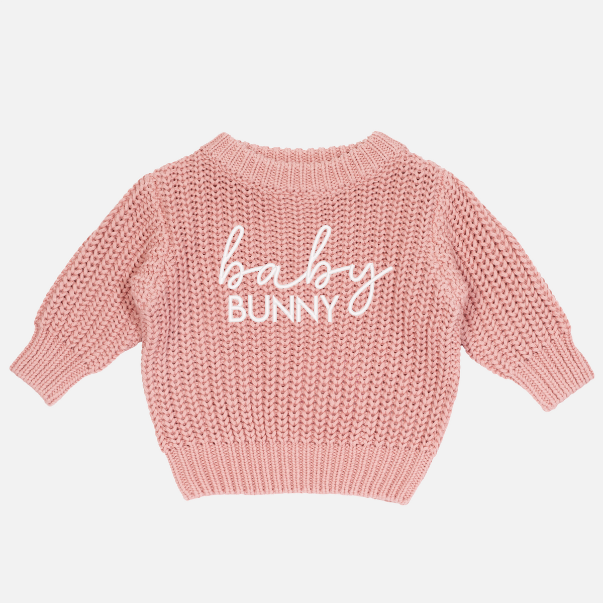 Embroidered Easter Chunky Knit - Sunset