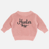 Embroidered Super Chunky Knit - Sunset