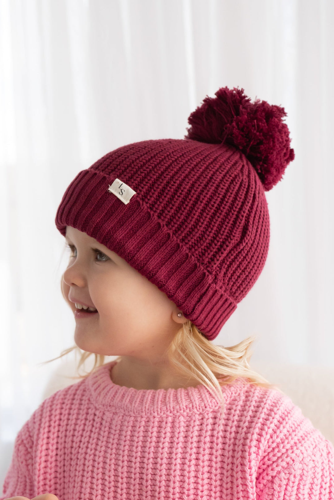 Chunky Knit Beanie - Merlot