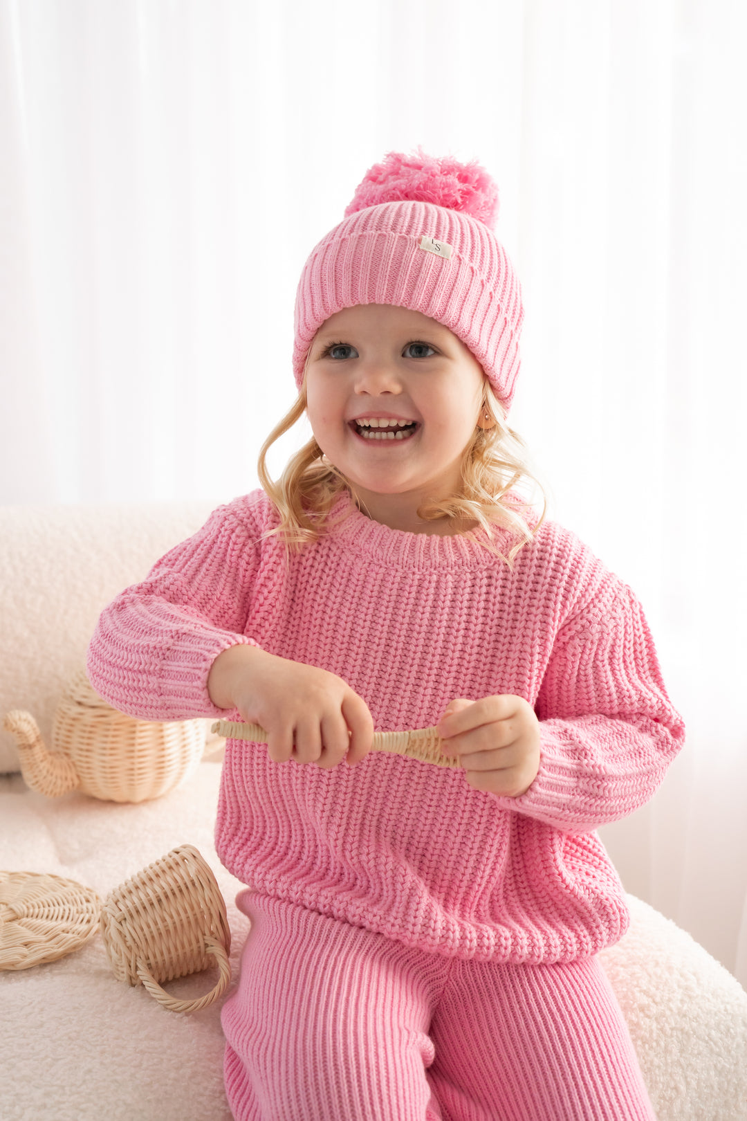 Super Chunky Knit - Peony Pink