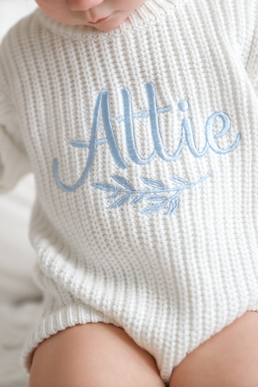 Super Chunky Knit Romper - Marshmallow
