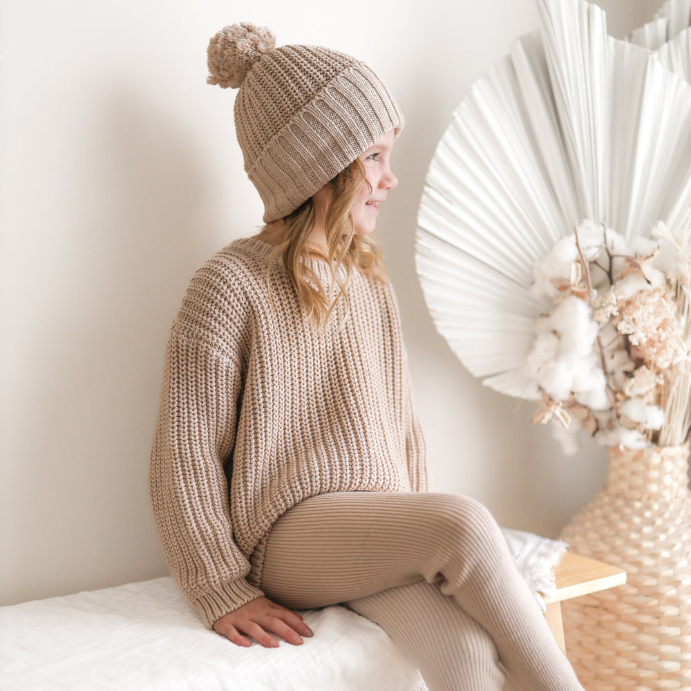 oat baby kids chunky knitted jumper