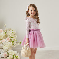 Floral Long Sleeve Flutter - Myla