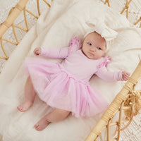 Cozy LS Tutu Dress - Sweetest Lilac