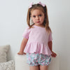 Waffle Ruffle Top - Sweetest Lilac