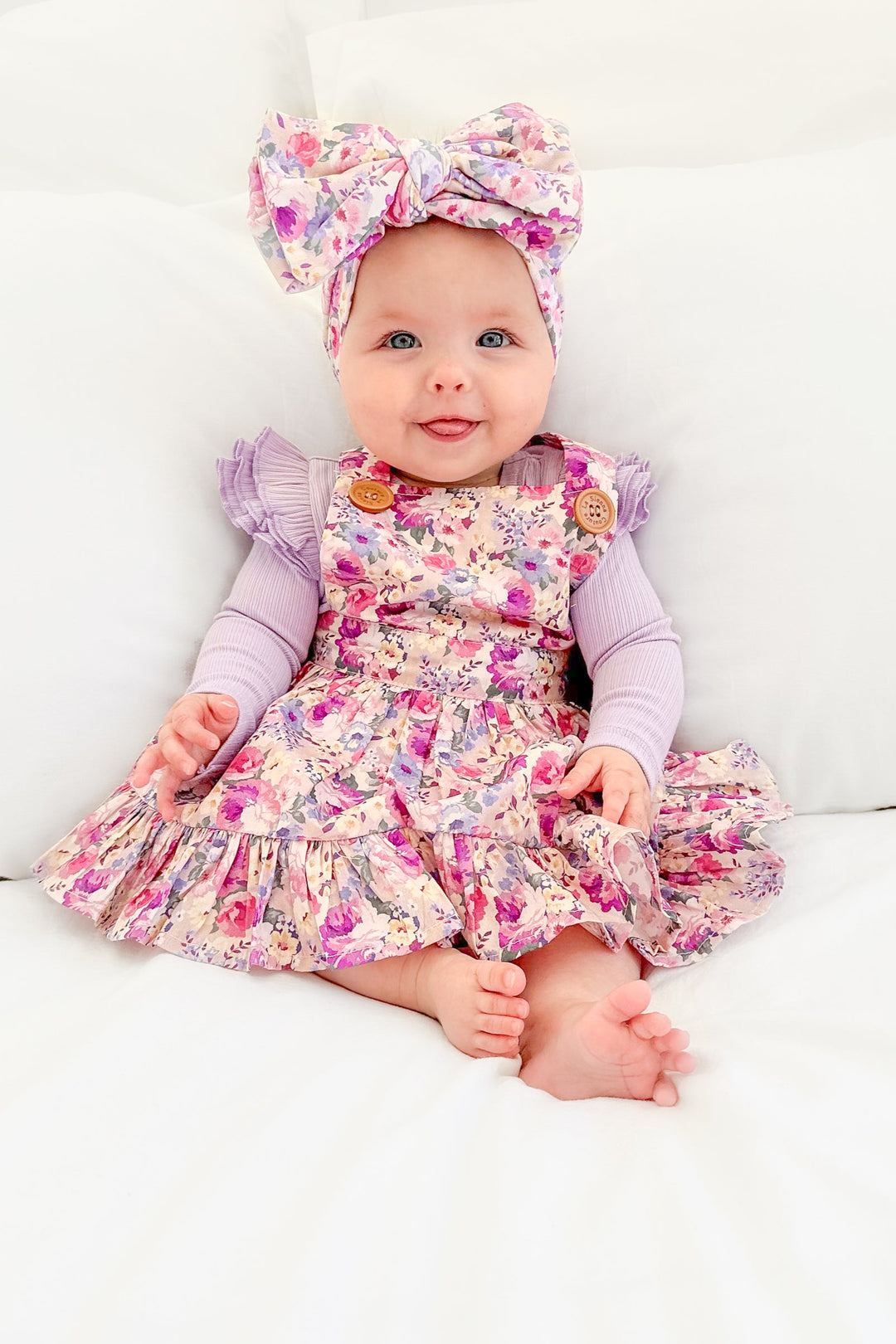 Floral Pinafore Dress - Talulah