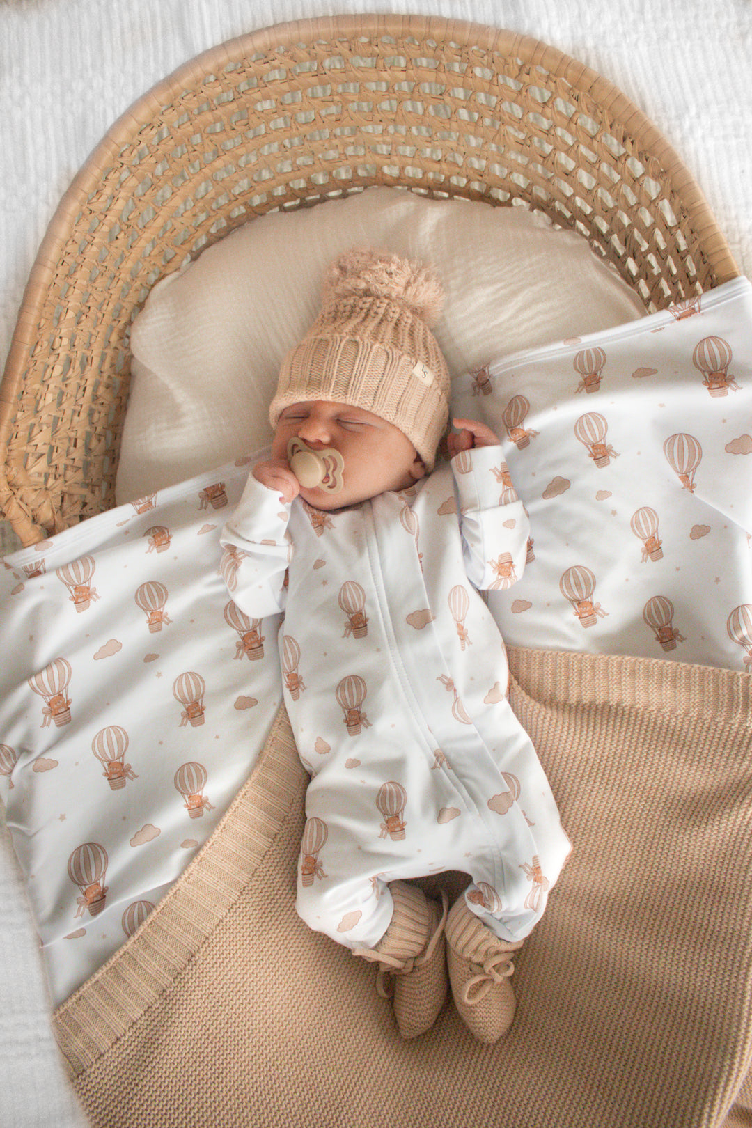 Zip Romper - Hot Air Balloon Teddy