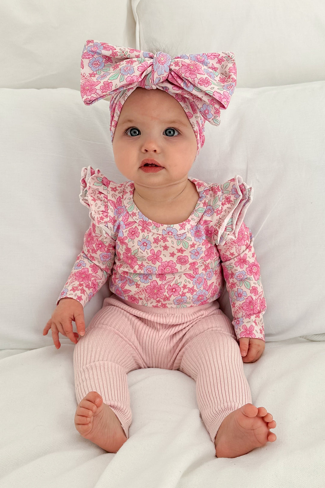 Floral Long Sleeve Flutter - Tiana