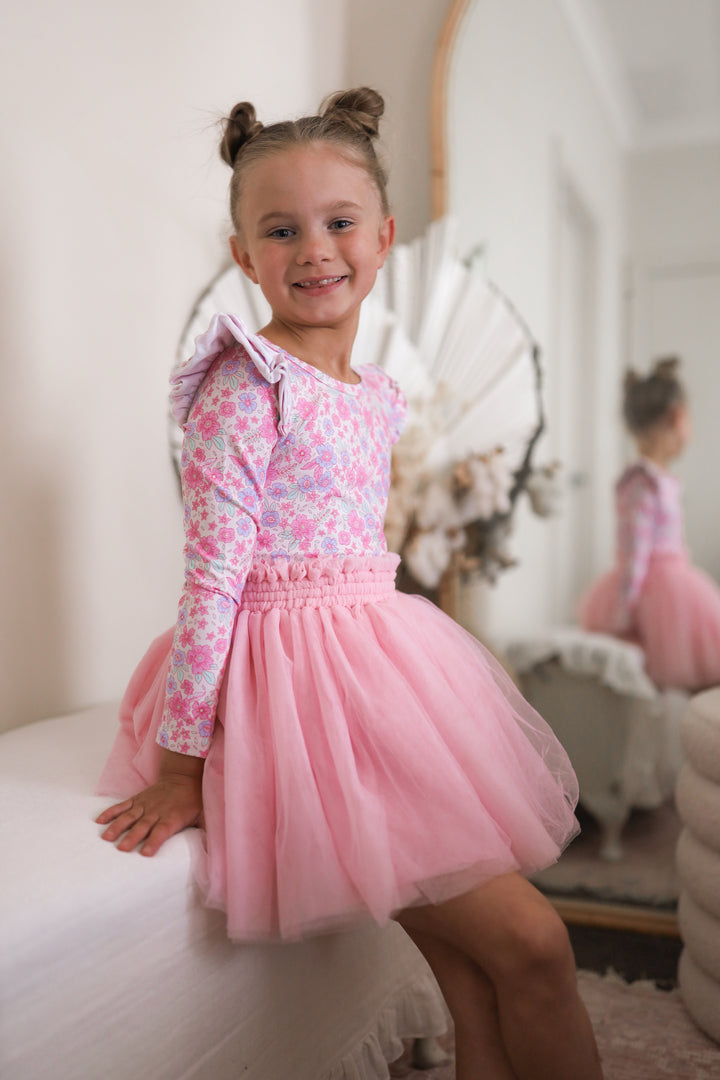 Floral Long Sleeve Flutter - Tiana