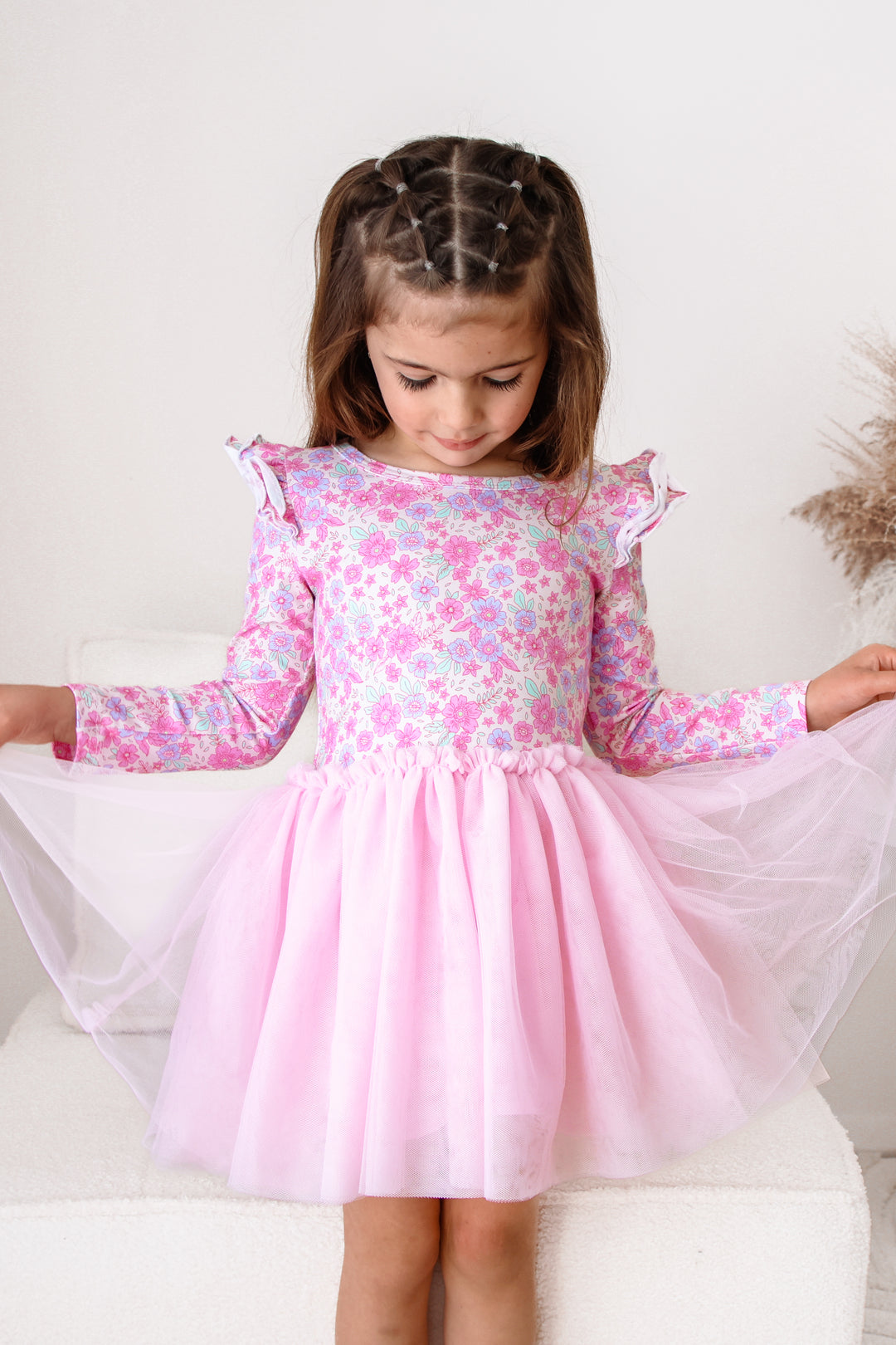 Long Sleeve Tutu Dress - Tiana