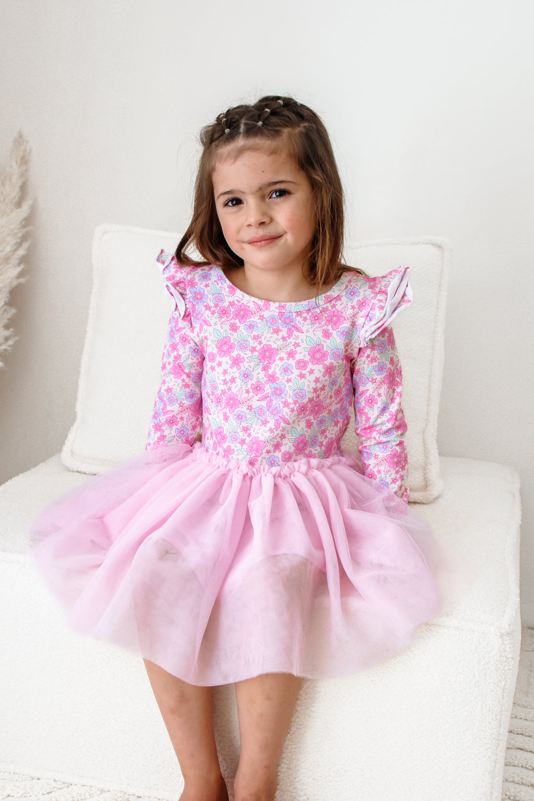 Long Sleeve Tutu Dress - Tiana