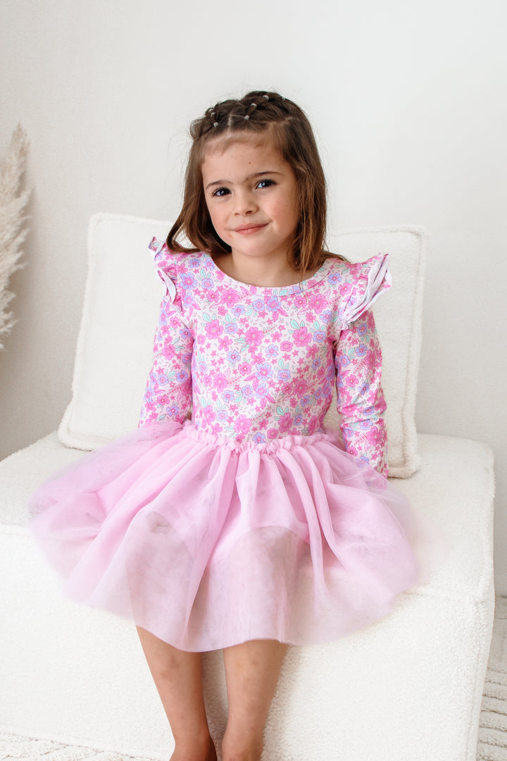Long Sleeve Tutu Dress - Tiana