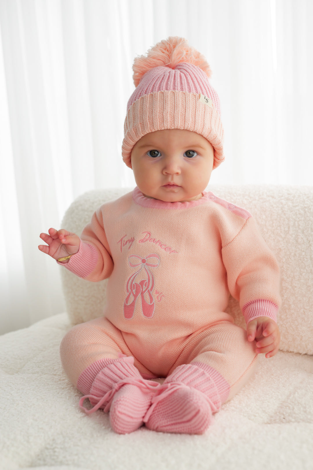 Chunky Knit Beanie - Ballet Pink