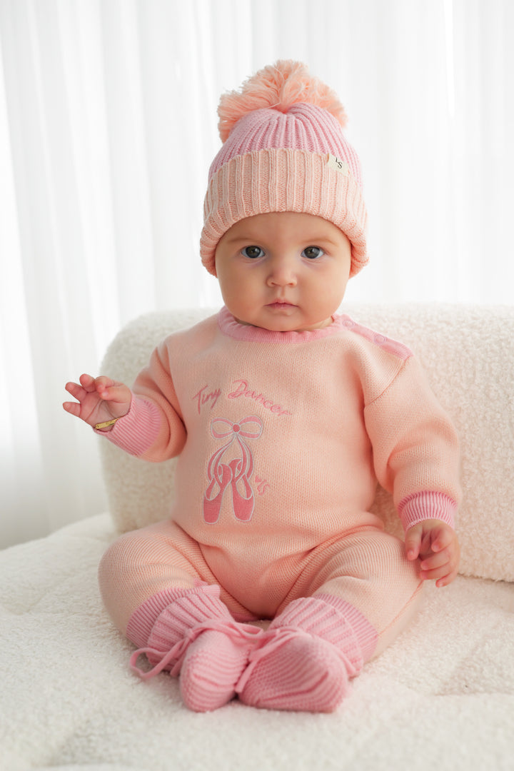 Chunky Knit Beanie - Ballet Pink