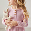 Cozy Basic LS Dress - Tulip