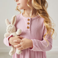 Cozy Basic LS Dress - Tulip