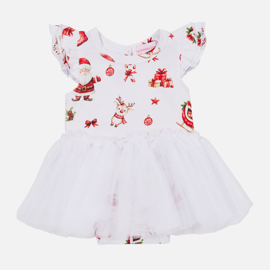 Tutu Dress - Here Comes Santa Claus
