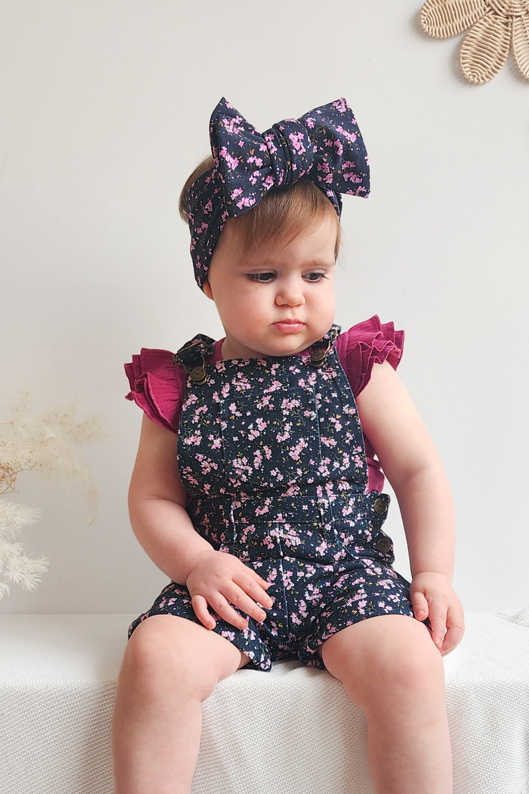Cozy Short Sleeve Flutter - Raspberry