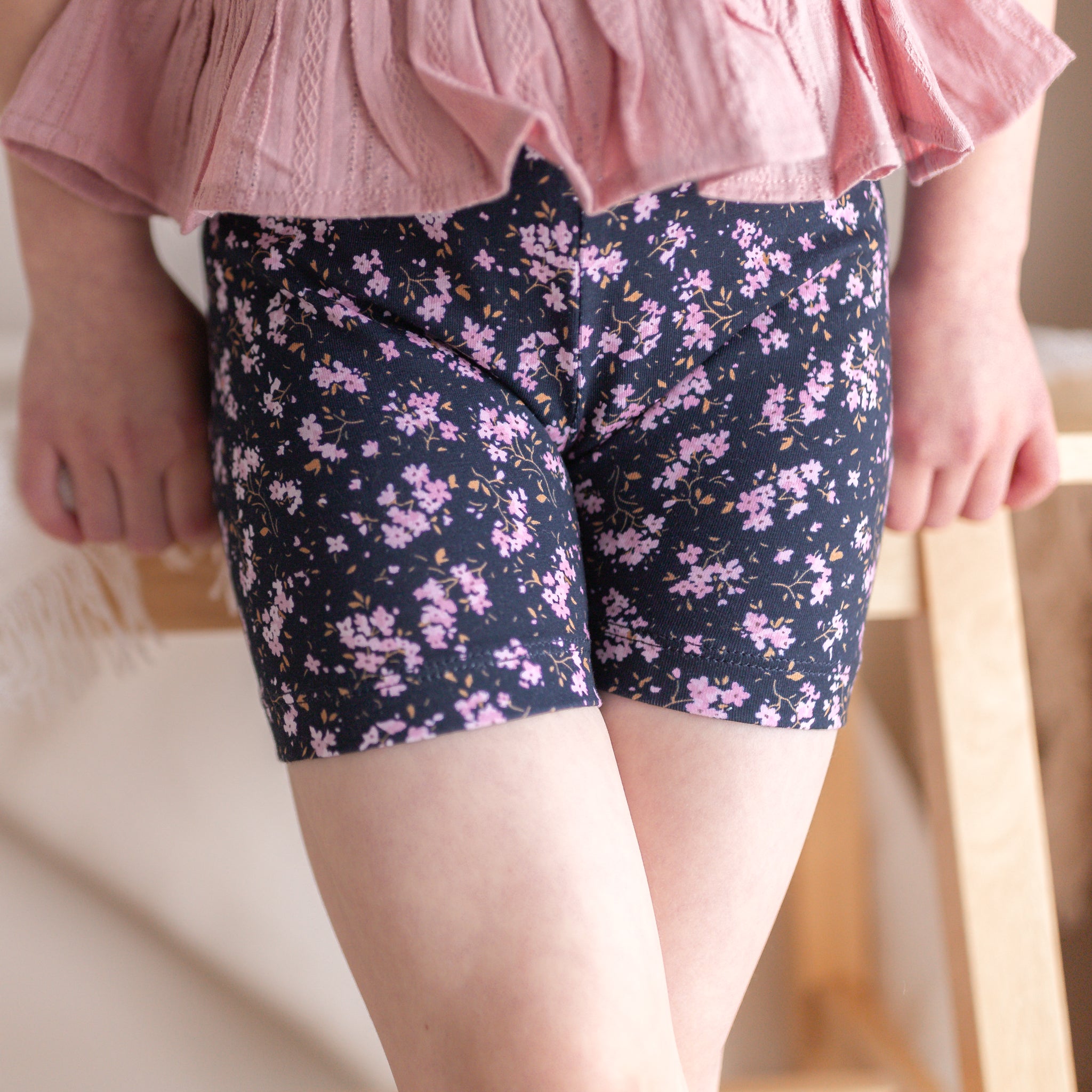 Floral Bike Shorts - Veronica