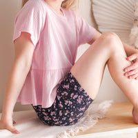 Floral Bike Shorts - Veronica