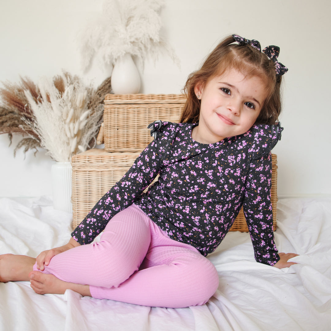 girls pink leggings
