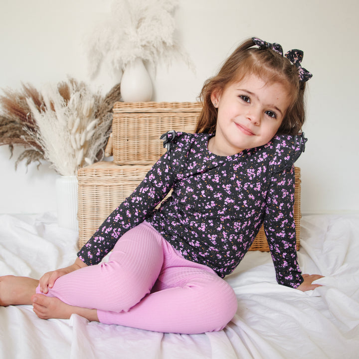 girls pink leggings