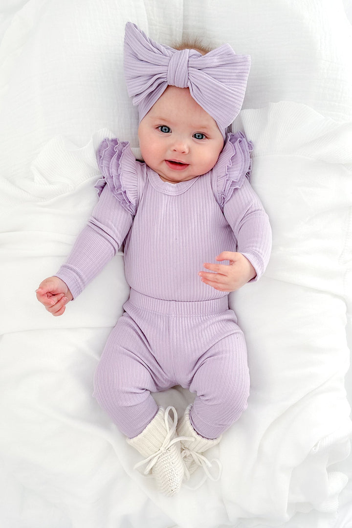 Cozy Long Sleeve Flutter - Viola