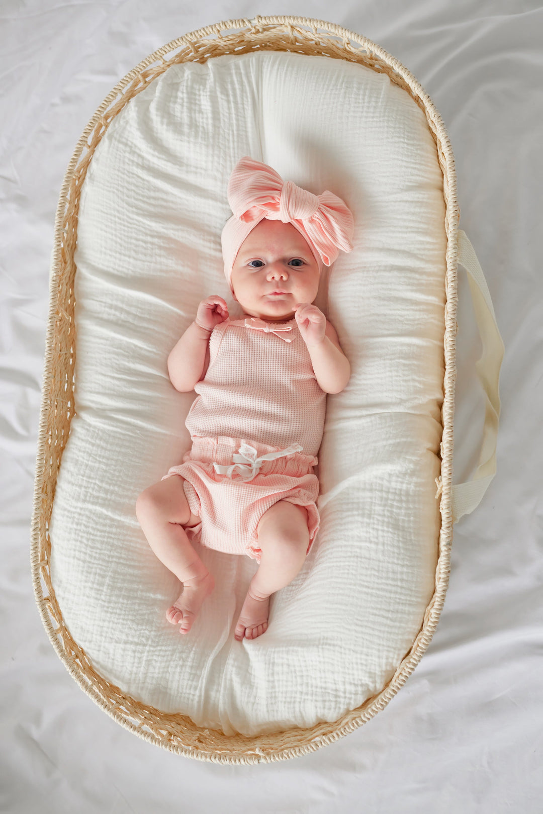 Waffle Dainty Singlet & Shorties Set - Peach Dust (Coming Soon)