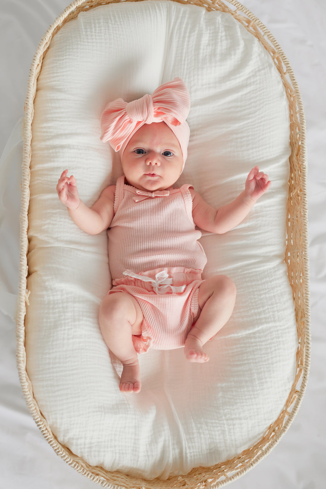 Waffle Dainty Singlet & Shorties Set - Peach Dust (Coming Soon)