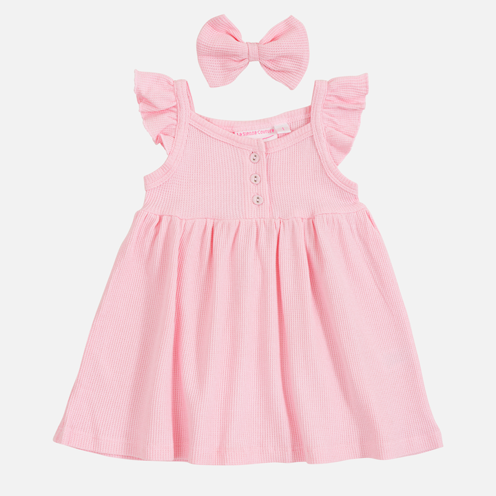 Waffle Summer Dress - Pink Blossom (Coming Soon)