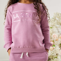 Crew Logo Tracksuit Set - Wild Orchid