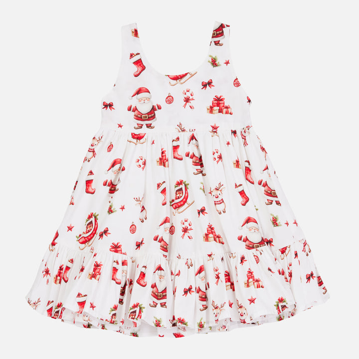 Zipper Dress - Here Comes Santa Claus