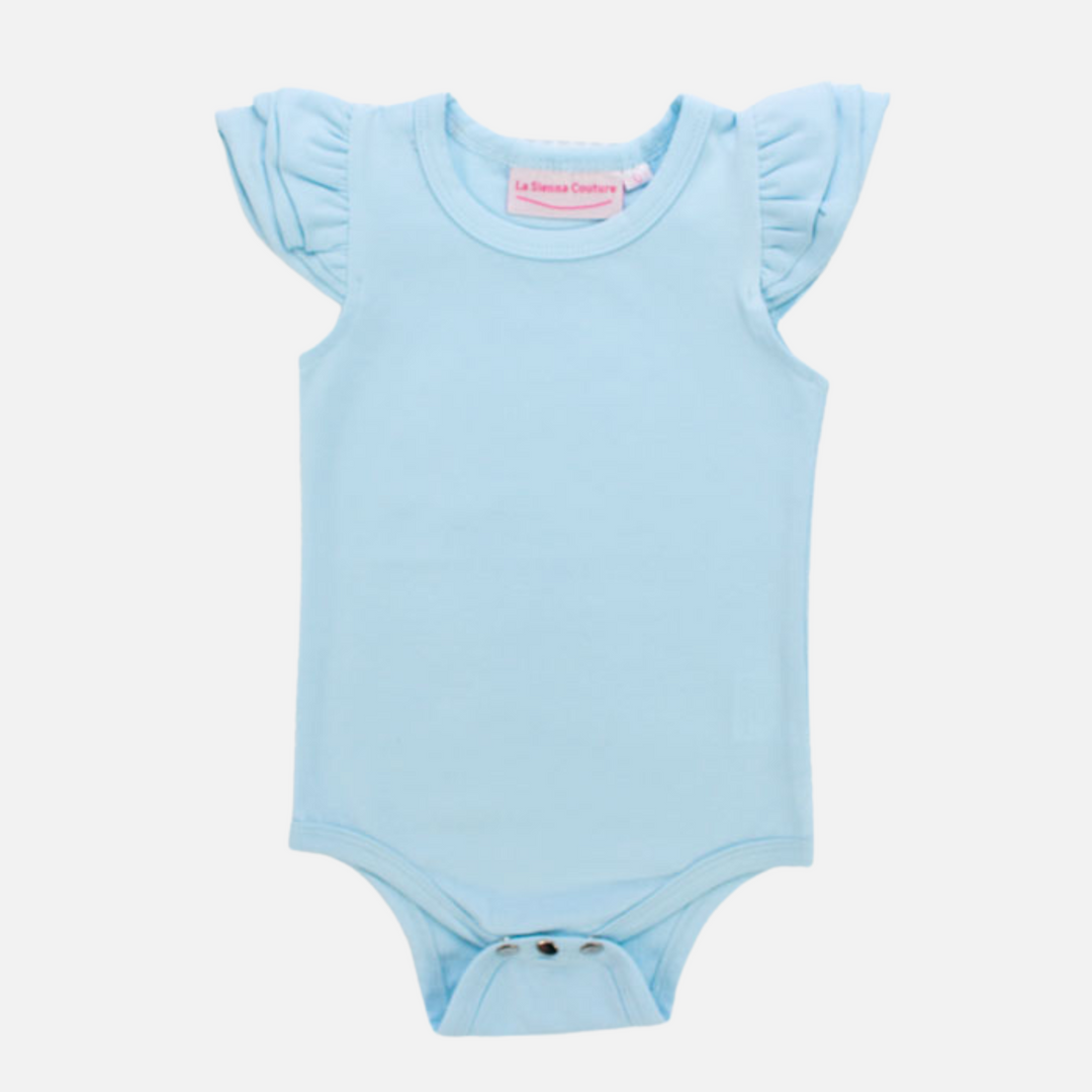 Short Sleeve Flutter - Baby Blue